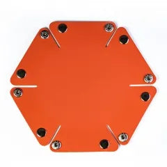 Folding Hexagon Dice Tray Orange