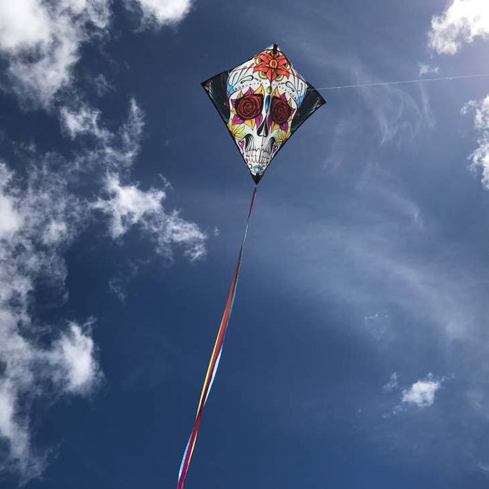30" Sugar Skull Diamond Kite