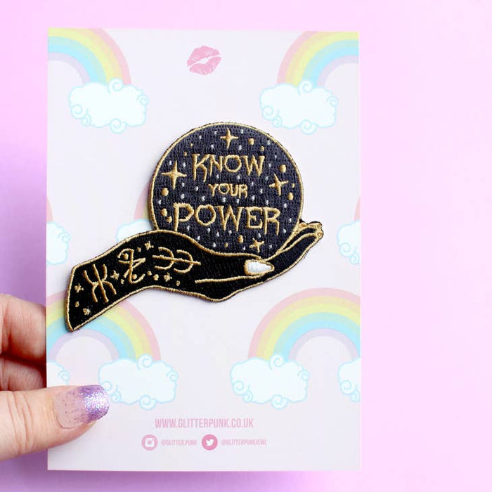 Know Your Power Embroidered Iron-on Patch