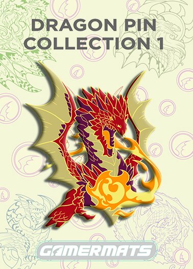 Red Adult Dragon Pin