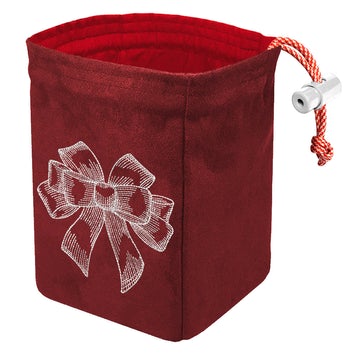 Holiday Bow Red Dice Bag
